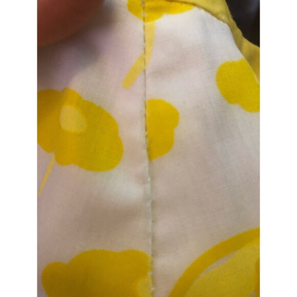 1970s The VESTED GENTRESS Hand Screen Print CAT Novelty Print Wrap Skirt M As Is - Picture 9 of 10